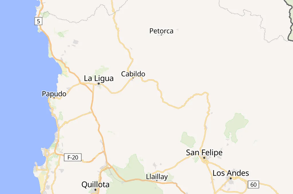 Valparaíso Area Map