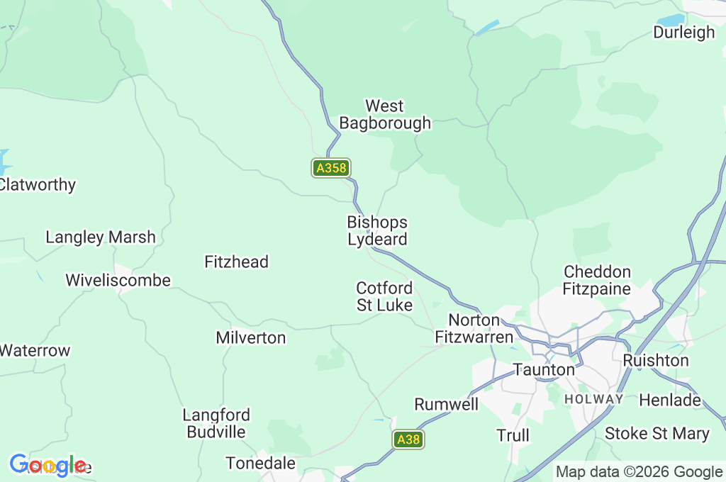 Bishops Lydeard Area Map