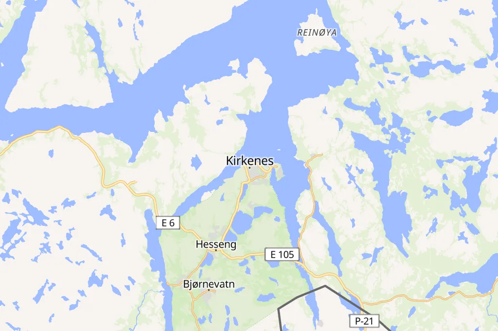 Kirkenes Area Map Kirkenes Area Map