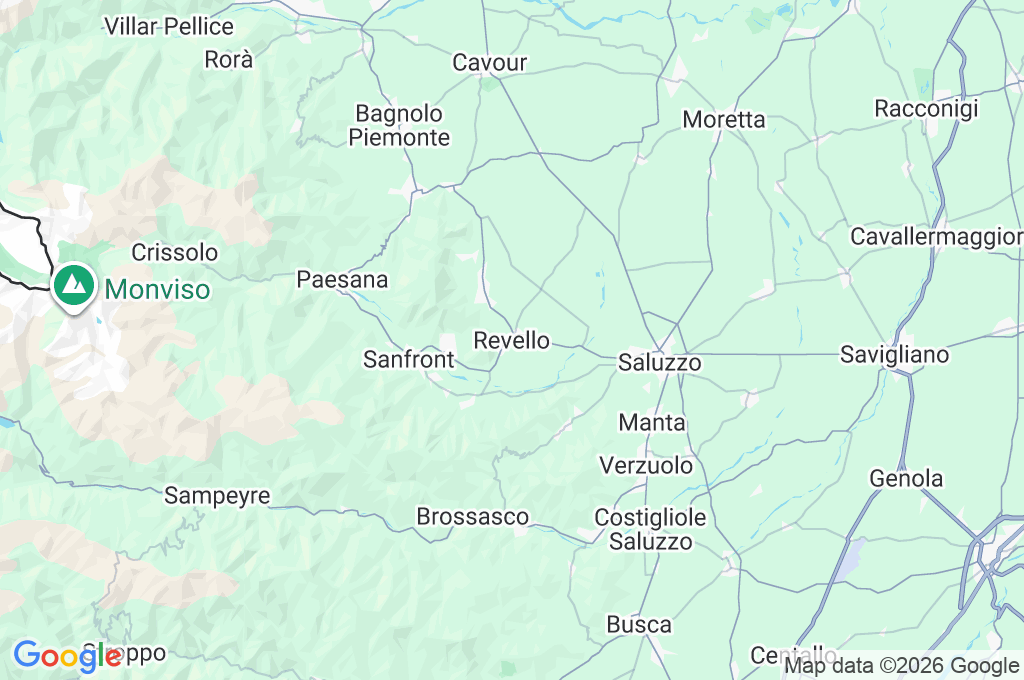 Revello Area Map Revello Area Map