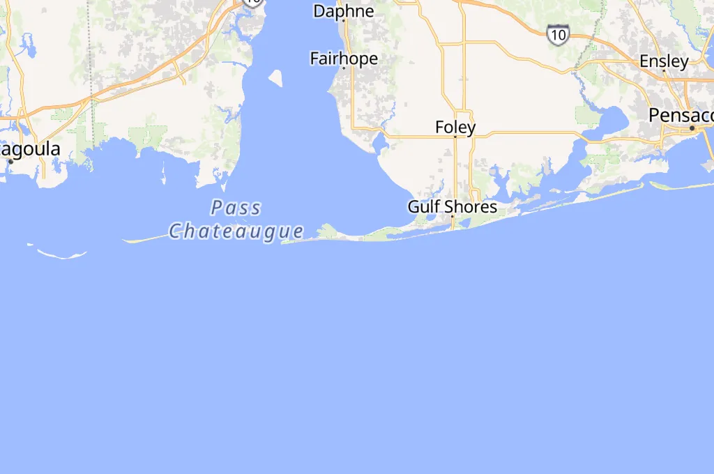 Gulf Shores Area Map