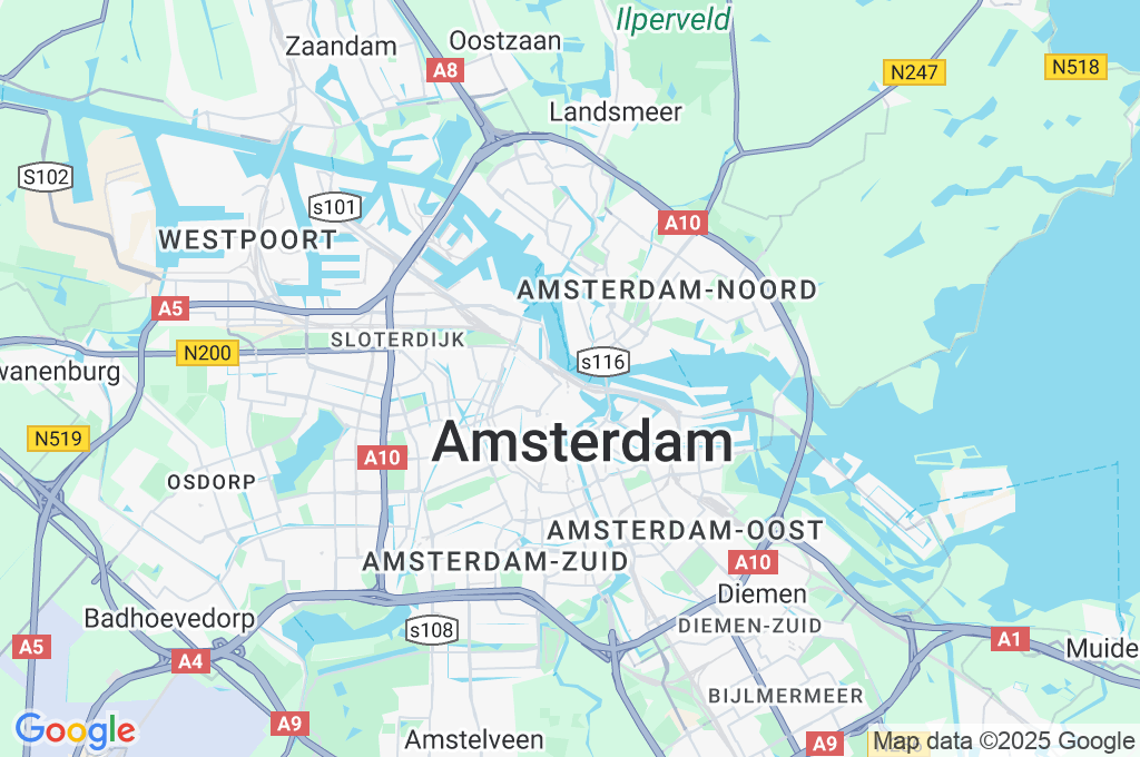 Amsterdam Central Station Area Map