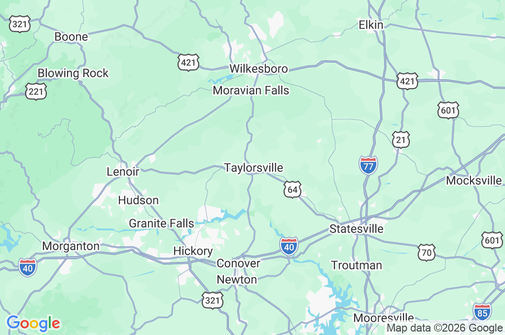 Alexander County Courthouse Park Area Map