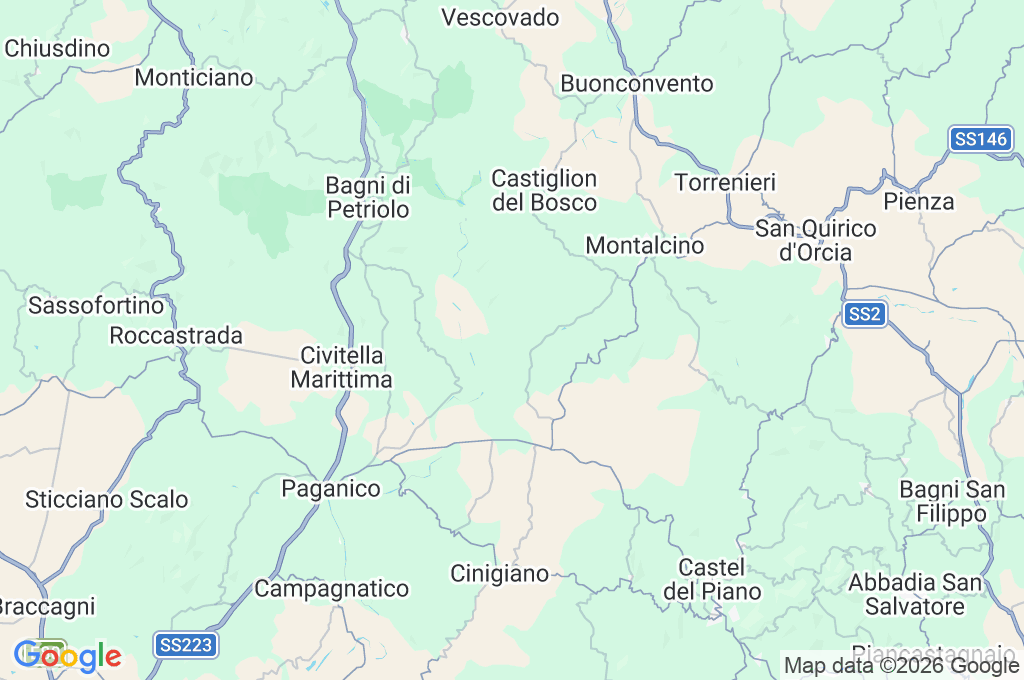 Camigliano Area Map