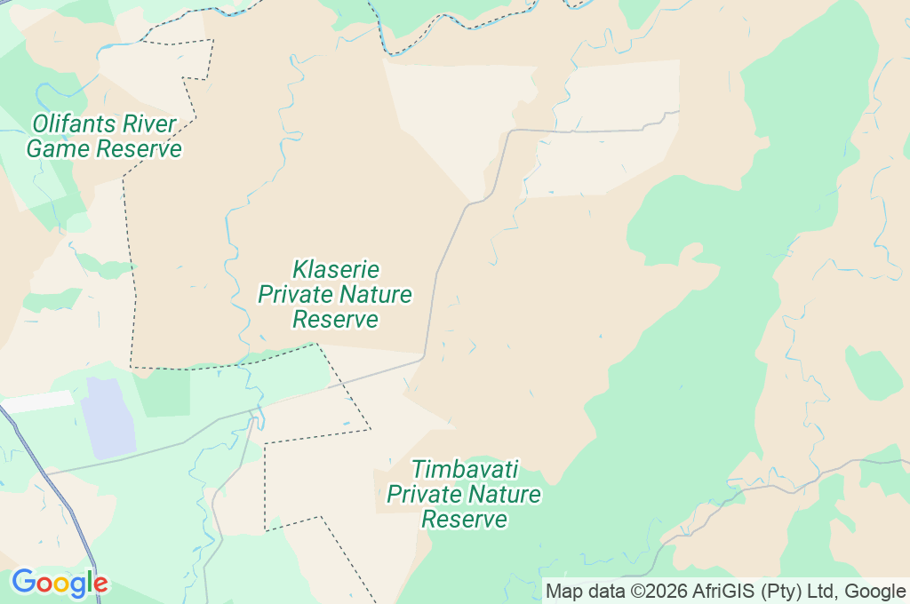 Kings Camp Private Game Reserve Area Map