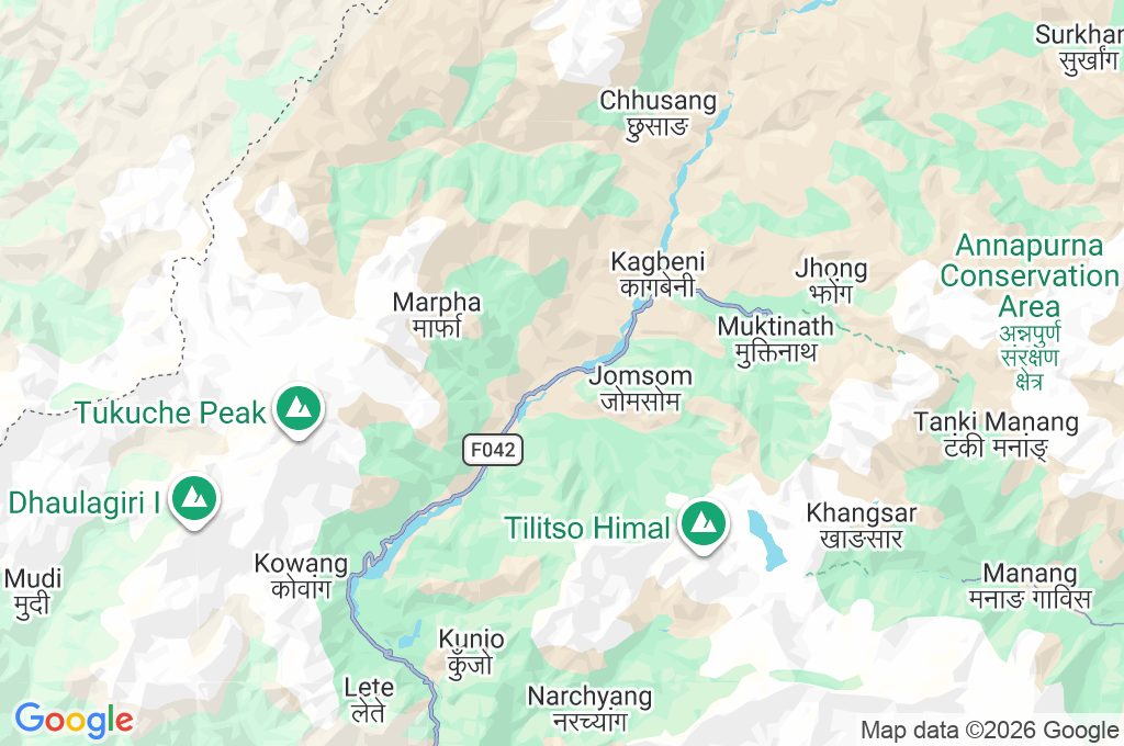 Jomsom Area Map