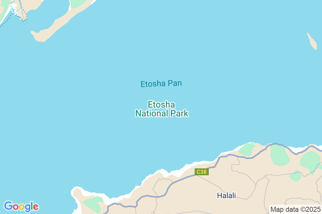 Etosha National Park Area Map
