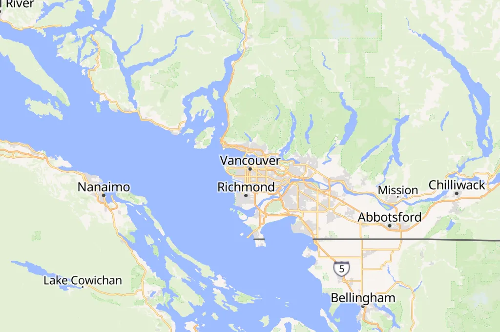 Cambie Bridge Area Map