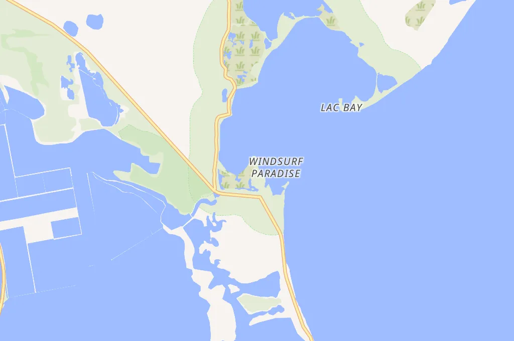 Sorobon Beach Area Map