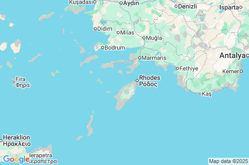 Map of Dodecanese