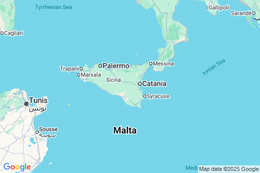 Map of Sicily