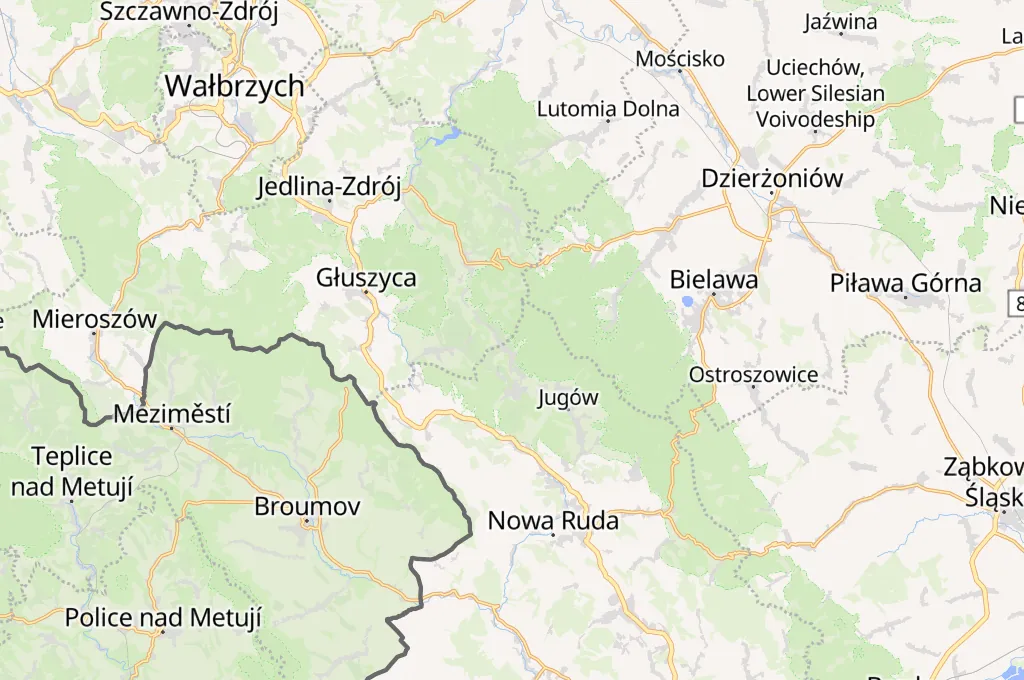 Ludwikowice Kłodzkie Area Map Ludwikowice Kłodzkie Area Map