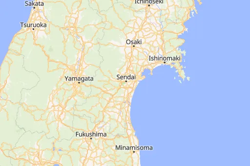Map of Sendai