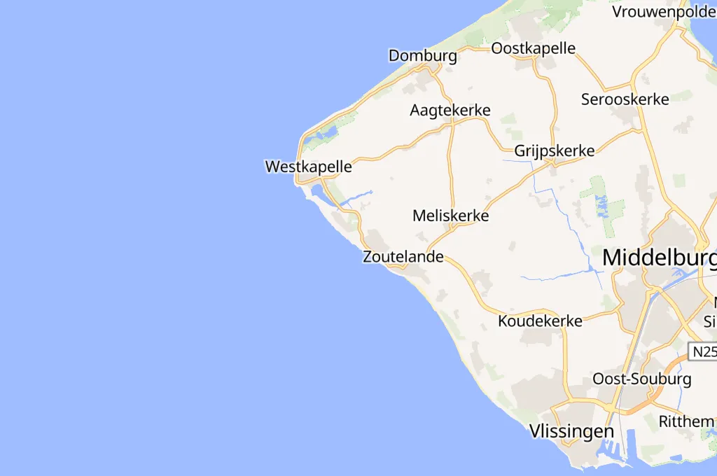 Zoutelande Area Map