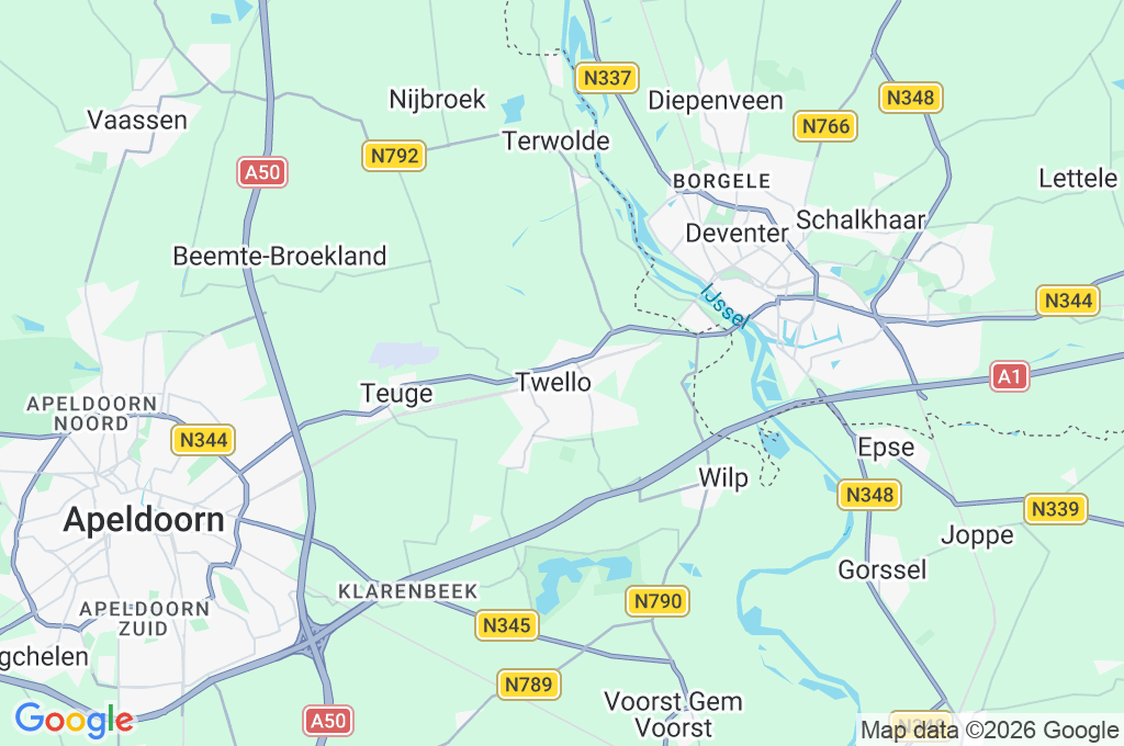 Twello Area Map