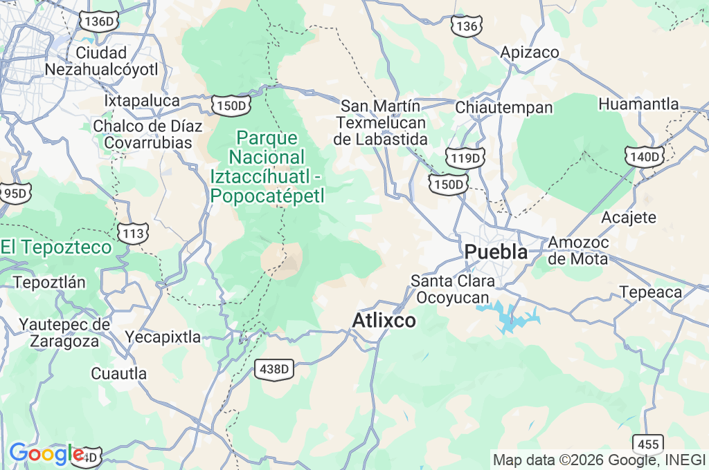 San Nicolás de los Ranchos Area Map San Nicolás de los Ranchos Area Map