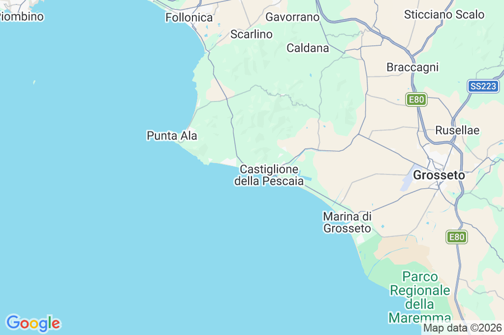 Riva del Sole Area Map Riva del Sole Area Map
