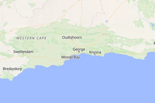 Map of Garden Route District Municipality