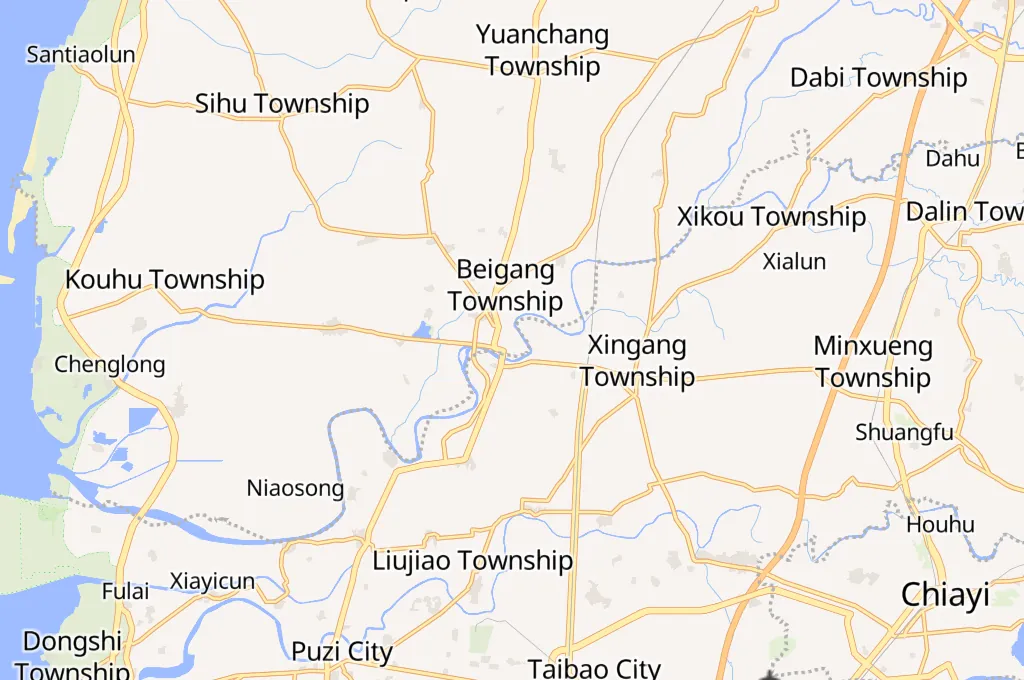 Beigang Chaotian Temple Area Map Beigang Chaotian Temple Area Map