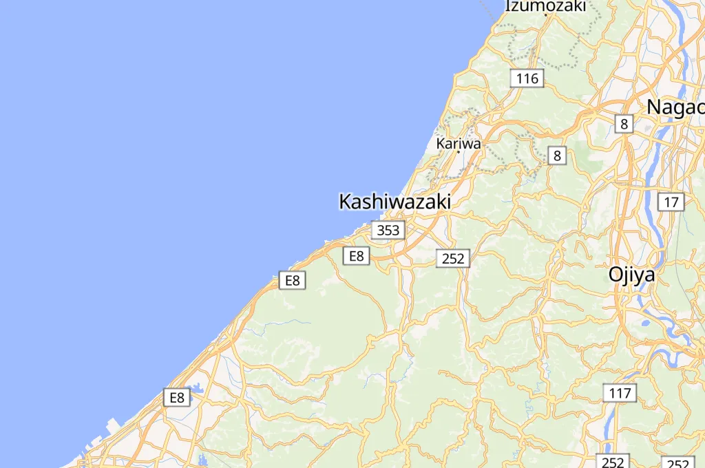 Kujiranami Coast Area Map Kujiranami Coast Area Map