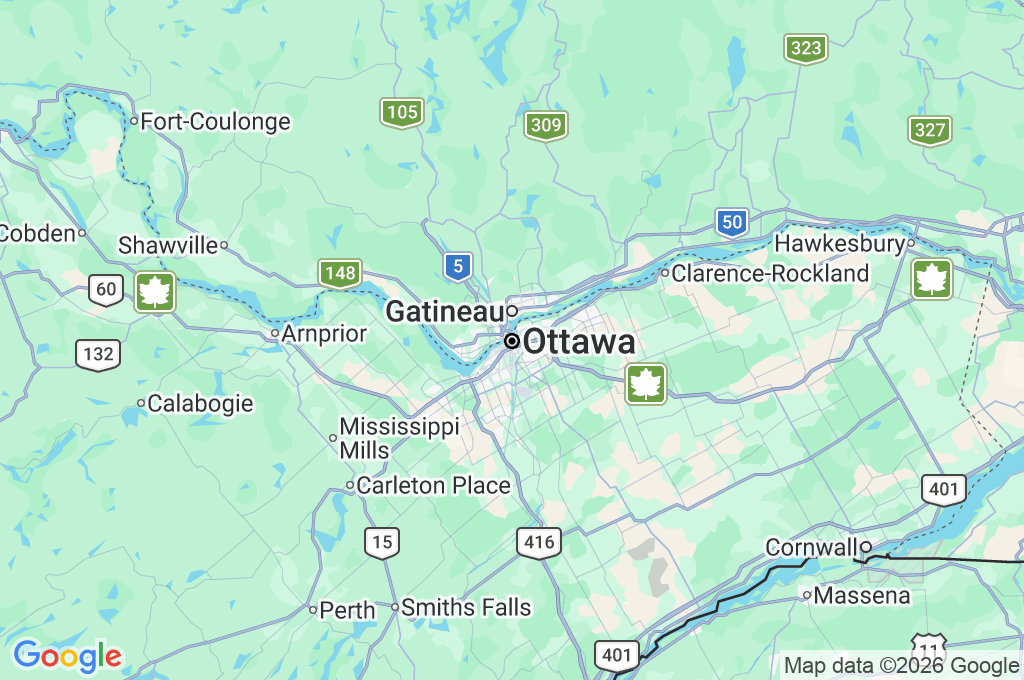 Ottawa Area Map
