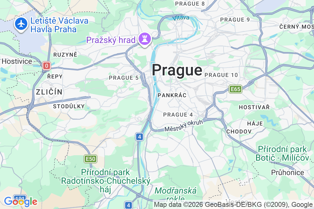 Dvorecký Bridge Area Map