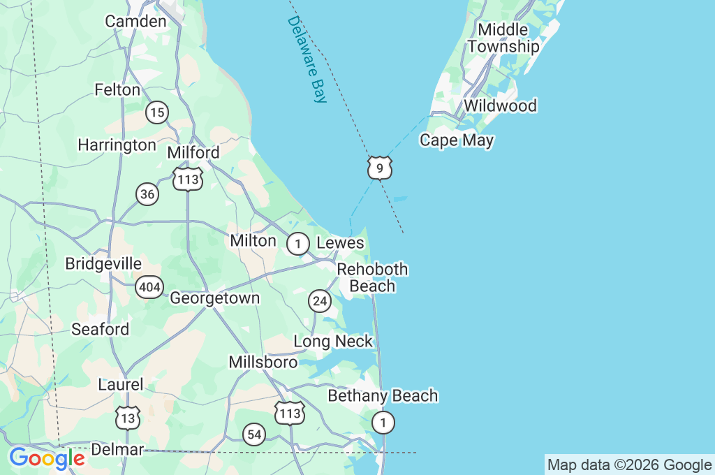 Cape Henlopen State Park Area Map Cape Henlopen State Park Area Map