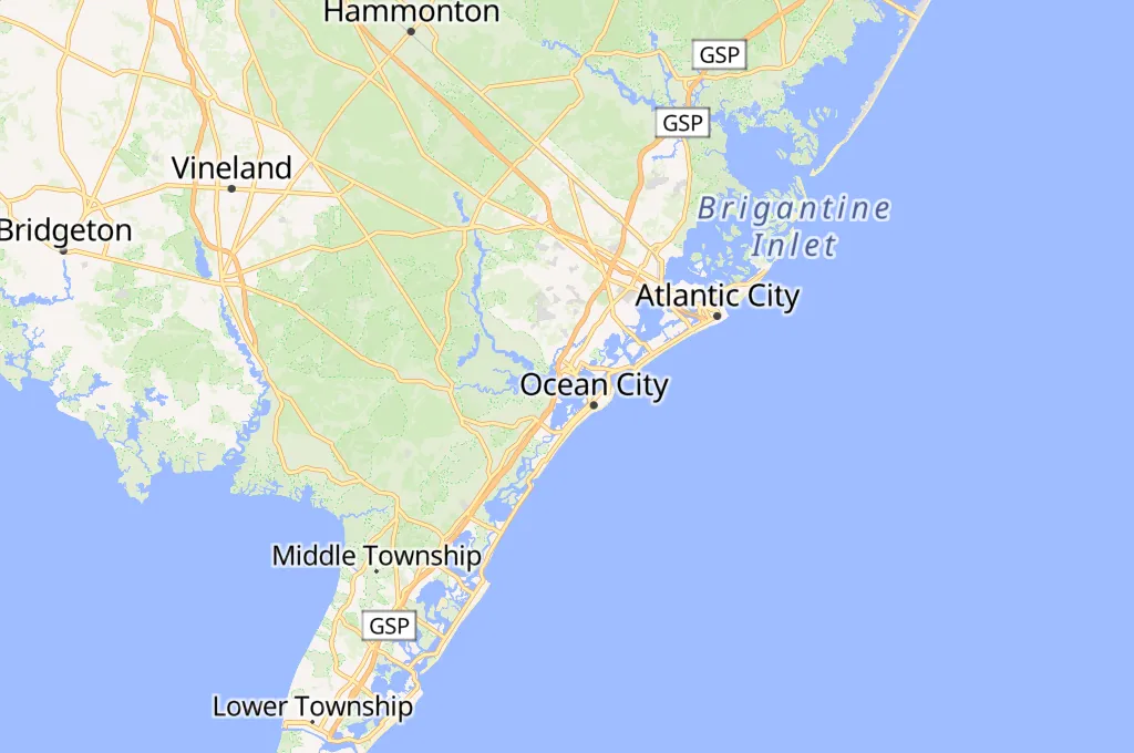 Somers Point Area Map Somers Point Area Map
