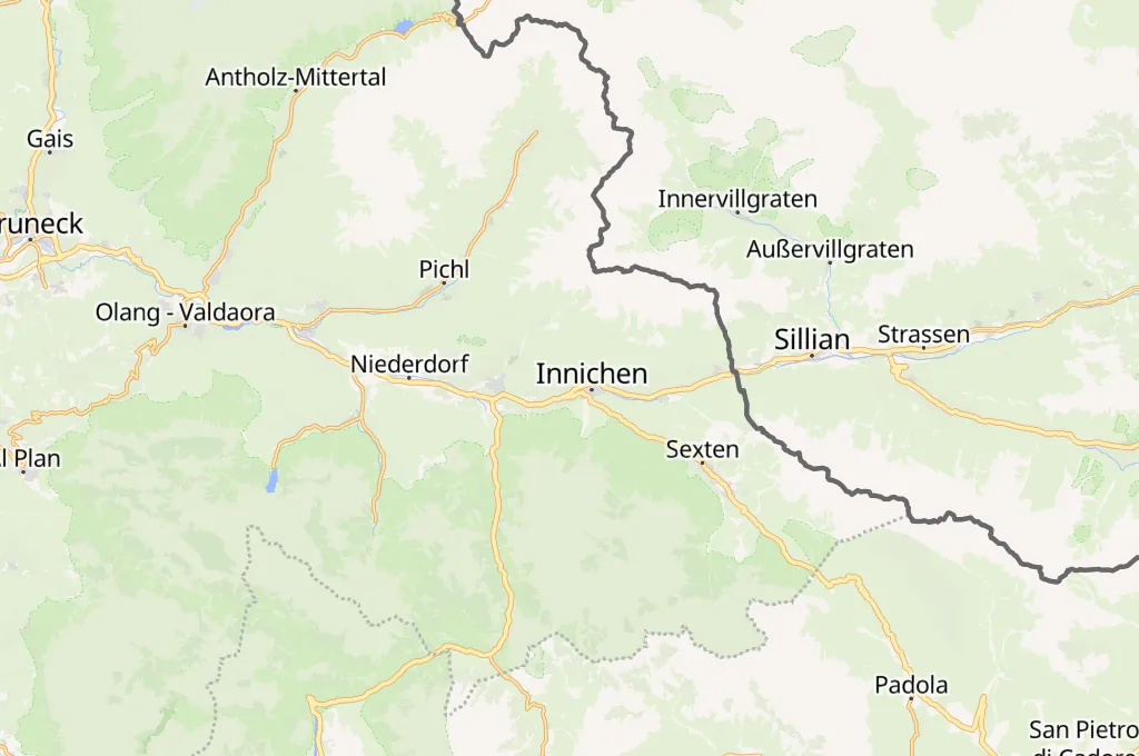 San Candido Area Map