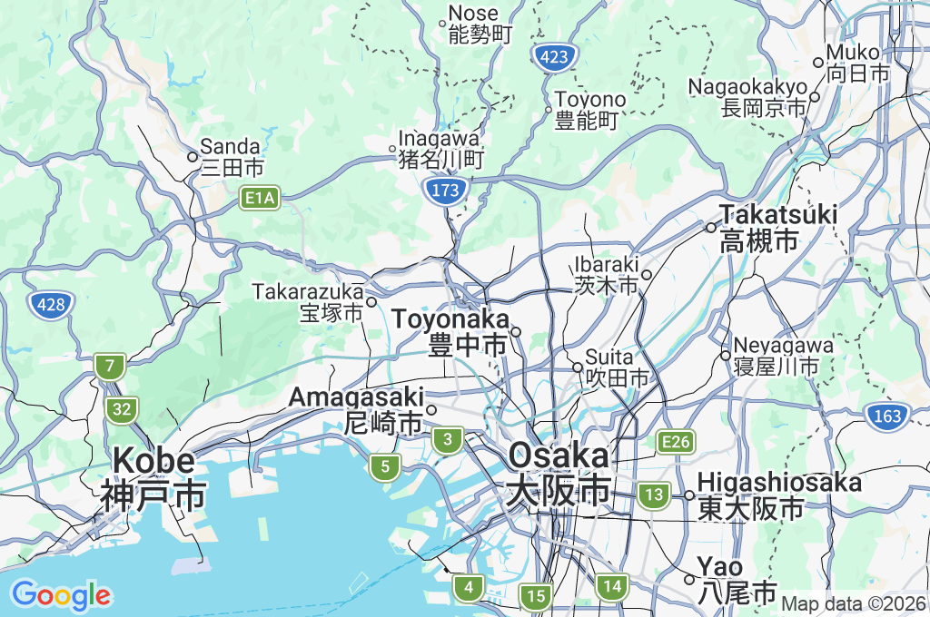 Osaka International Airport (Itami) Area Map