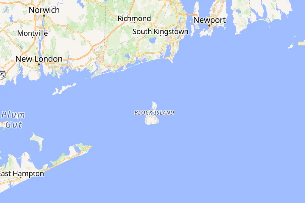 Block Island North Light Area Map