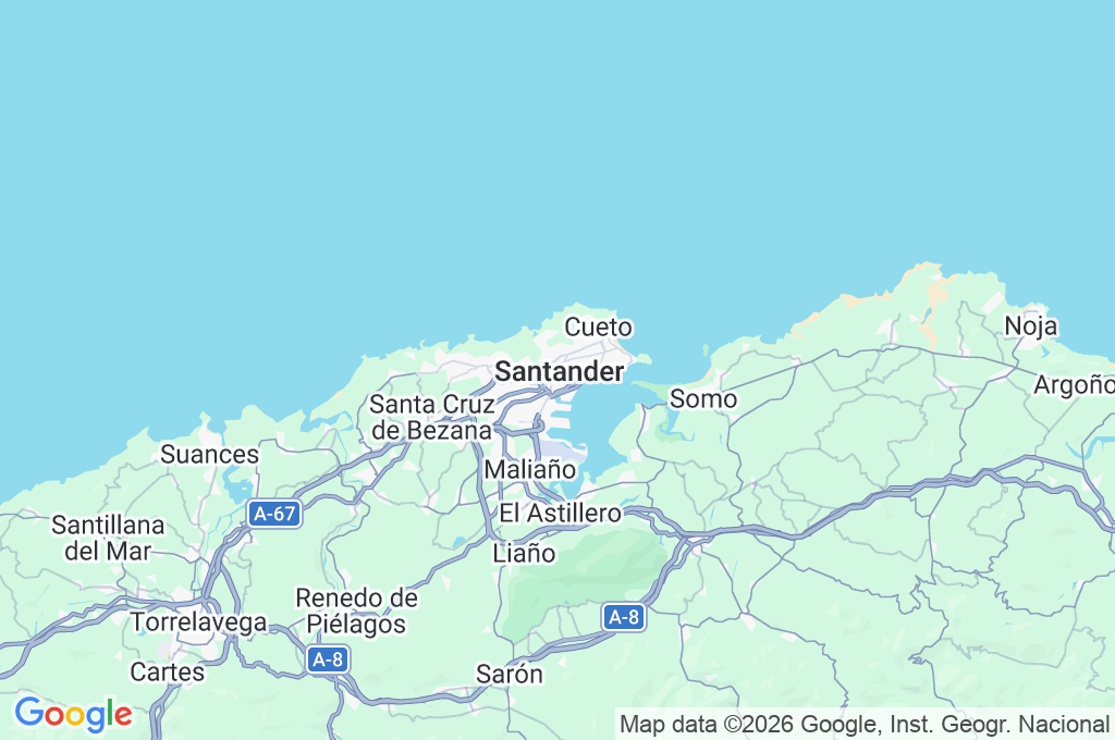 Santander Area Map