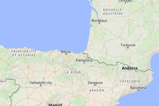 Map of Basque Country