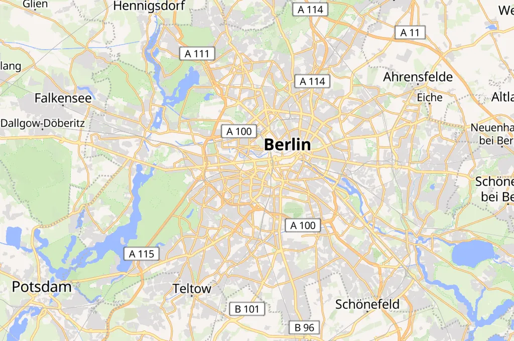 Bauhaus-Archiv Area Map