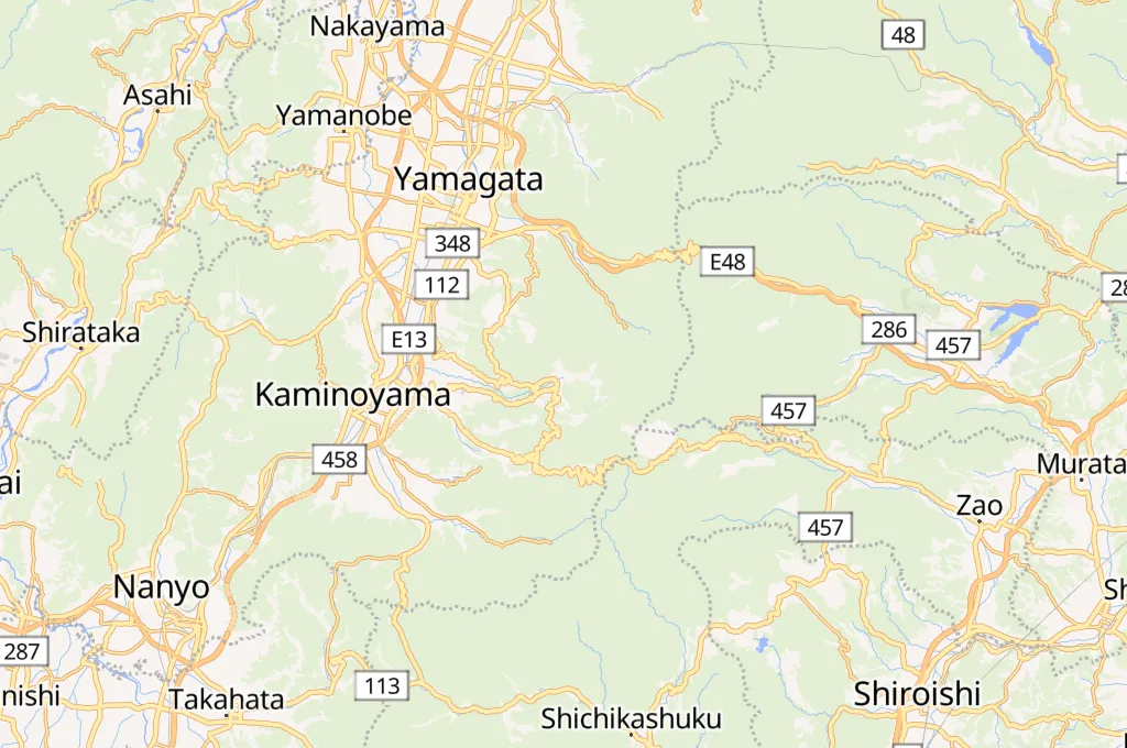 Zao Onsen Area Map Zao Onsen Area Map