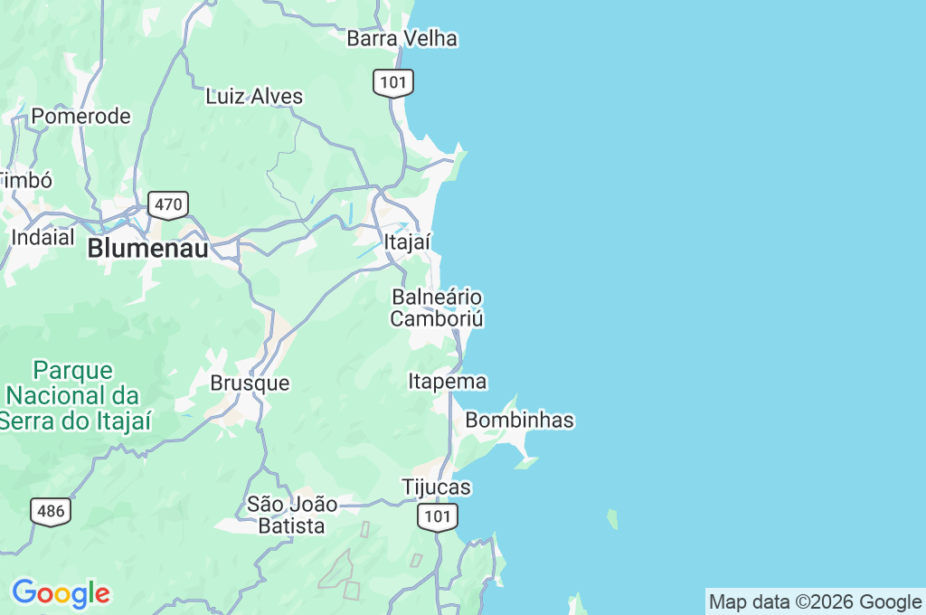 Praia de Laranjeiras Area Map Praia de Laranjeiras Area Map