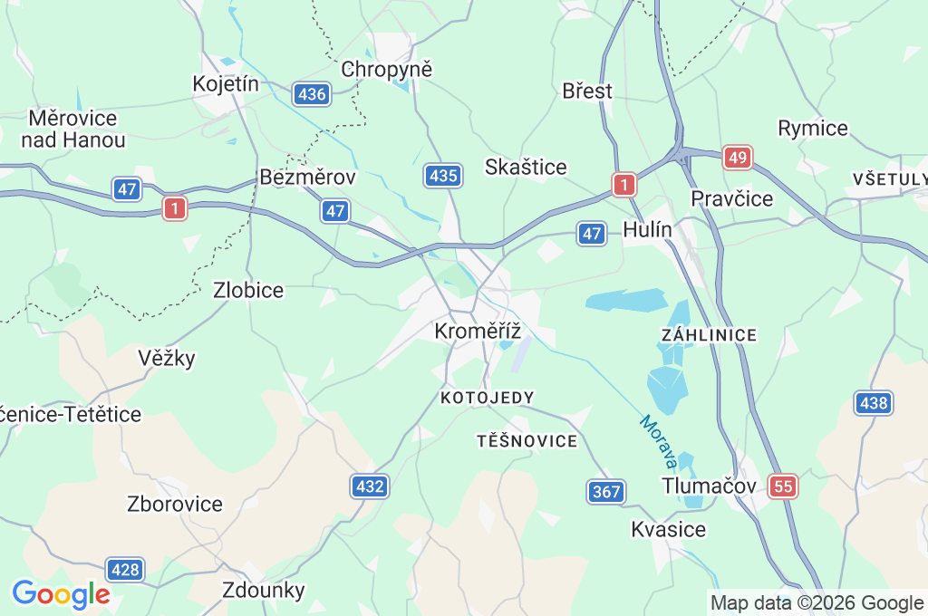 Riegrovo náměstí Area Map