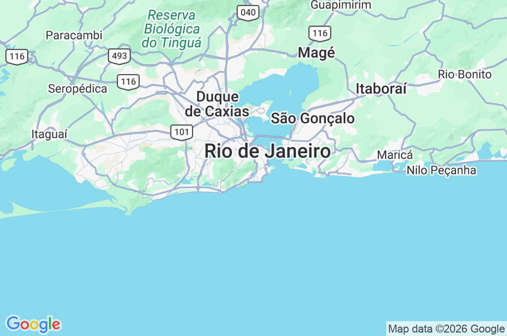 Corcovado Mountain Area Map