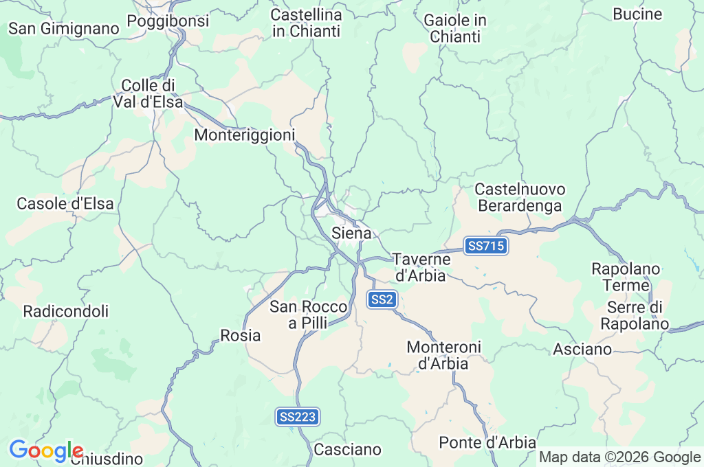 Piazza del Campo Area Map