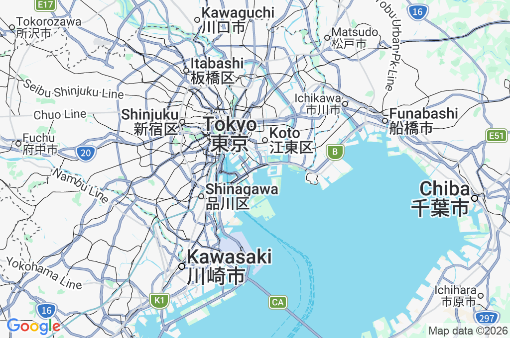Shinonome Area Map Shinonome Area Map