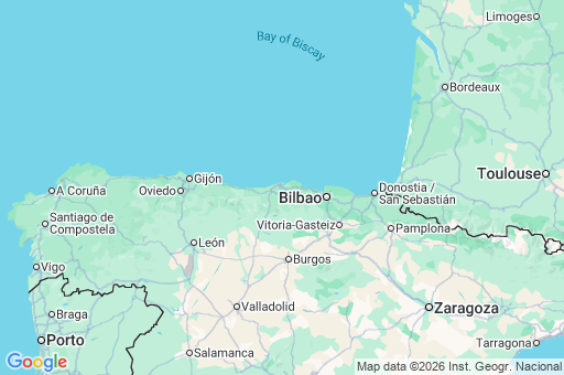Map of Cantabria
