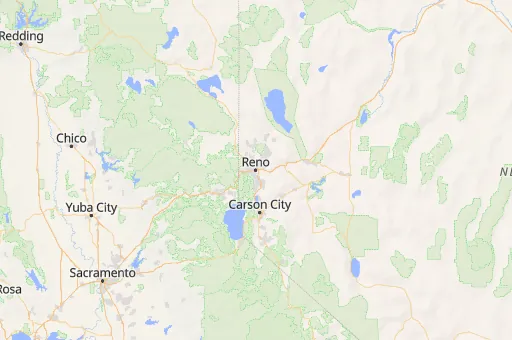 Map of Reno