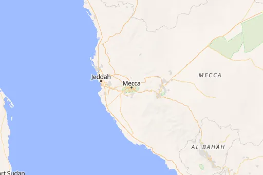 Map of Makkah Governorate