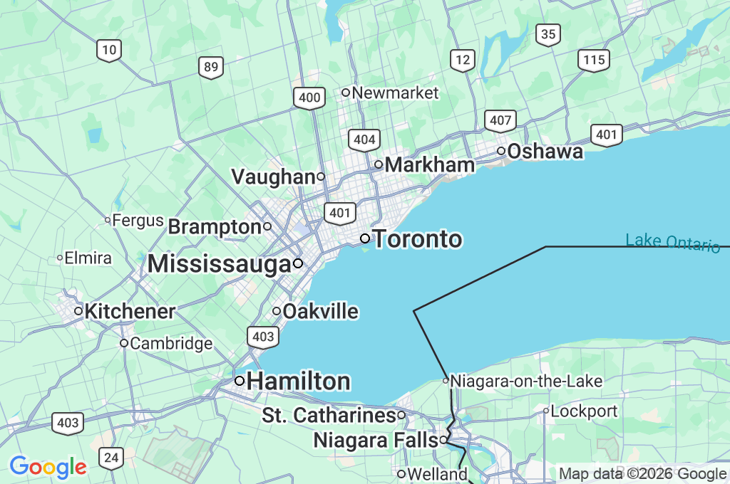 Toronto Area Map Toronto Area Map