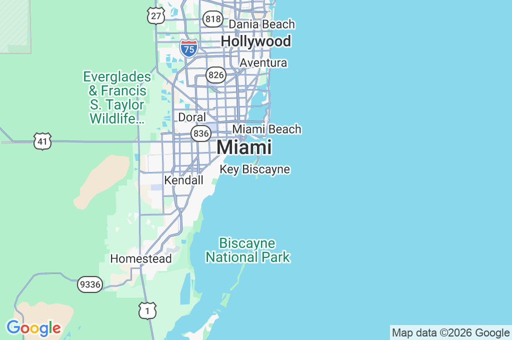Key Biscayne Beach Area Map Key Biscayne Beach Area Map