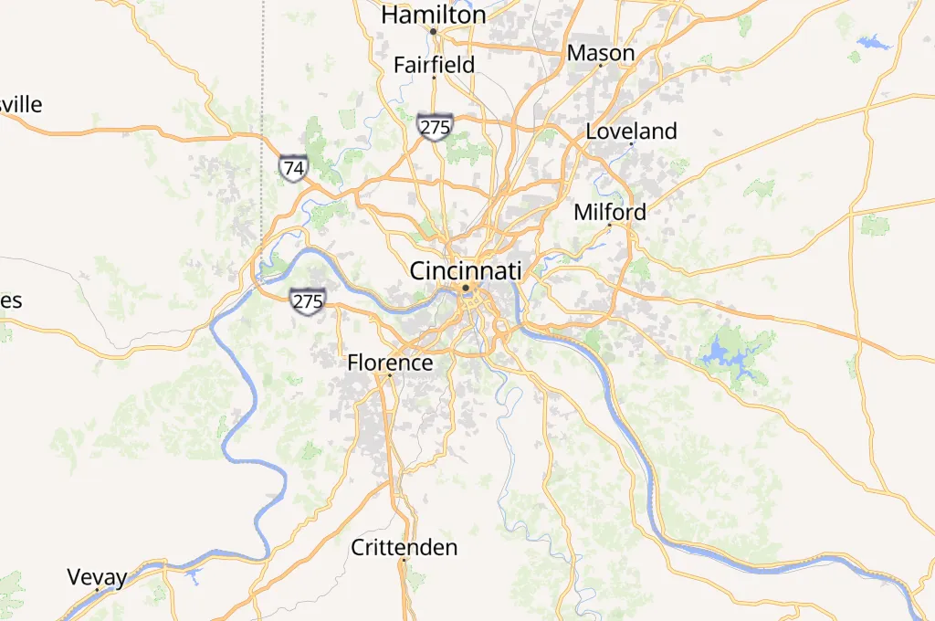 Covington Area Map