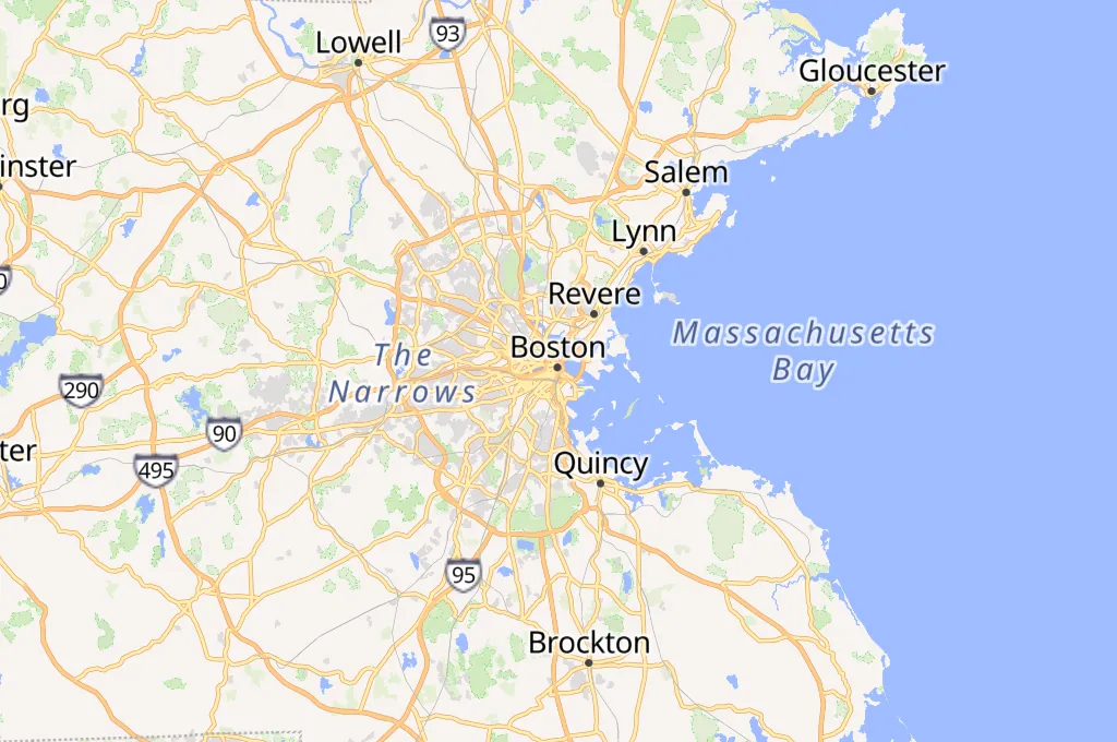 Boston Area Map Boston Area Map
