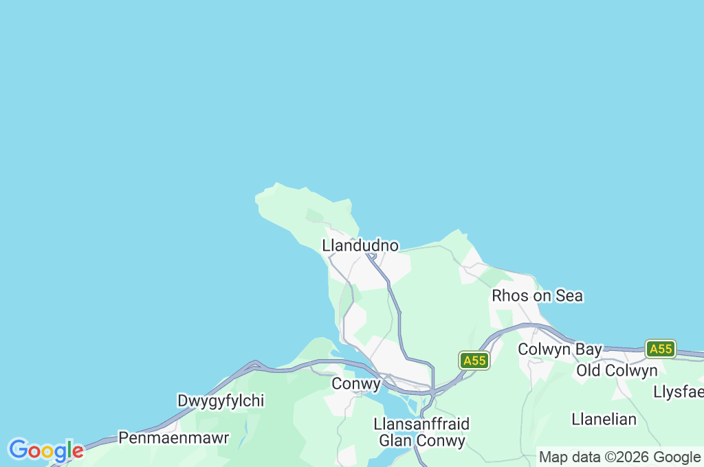 Llandudno Area Map