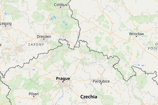 Map of Liberec Region