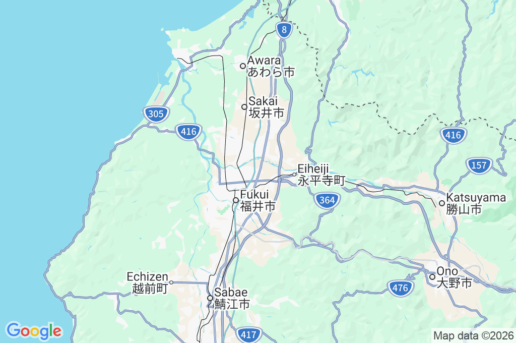 Ōwada Area Map Ōwada Area Map
